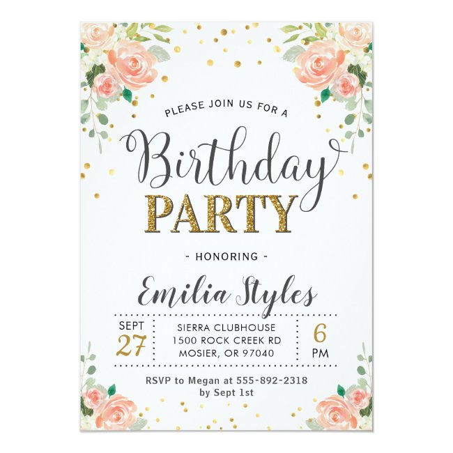 18th Birthday Party Invitation Templates