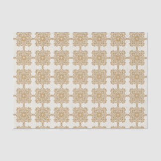Chic Elegant Gold Baroque Ornament Pattern  Tissue Paper