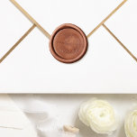 Chic Elegant Handwritten Couple's Initials Wedding Wax Seal Stamp<br><div class="desc">Personalize your wedding decor with our minimalist wax stamper. The couple's initials in chic handwritten script,  along with the date,  add a custom touch to your special day.</div>