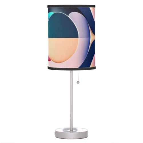 Chic Elegant Modern Boho Abstract MCM Table Lamp