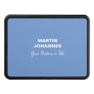 Chic Elegant Plain Stylish Blue Minimalist Hitch Cover