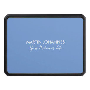 Chic Elegant Plain Stylish Blue Minimalist Hitch Cover