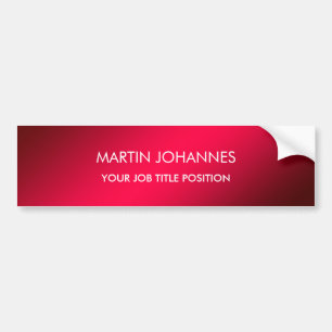 Chic Elegant Plain Stylish Bumper Sticker
