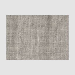 Chic Elegant Realistic Burlap Rustic Taupe Wedding Tissue Paper