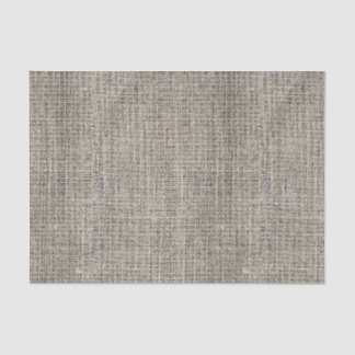 Chic Elegant Realistic Burlap Rustic Taupe Wedding Tissue Paper