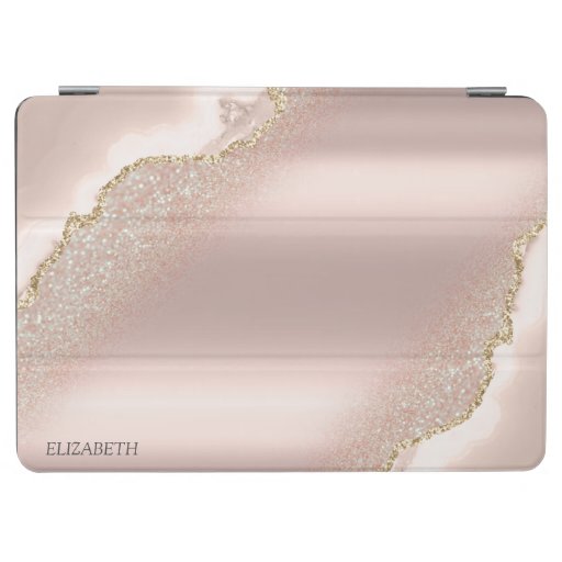 Chic Elegant Rose Gold Glitter Marble    iPad Air Cover