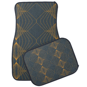Chic, elegant, simple geometric graphic pattern car floor mat