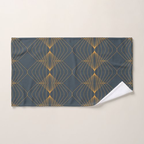 Chic elegant simple geometric graphic pattern hand towel 