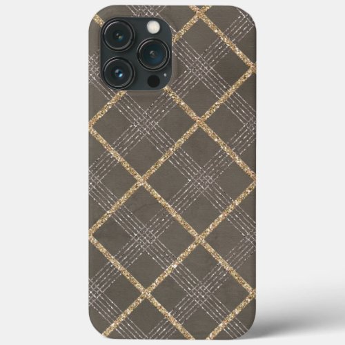 Chic Elegant Stylish Argyle Tartan Plaid Pattern iPhone 13 Pro Max Case