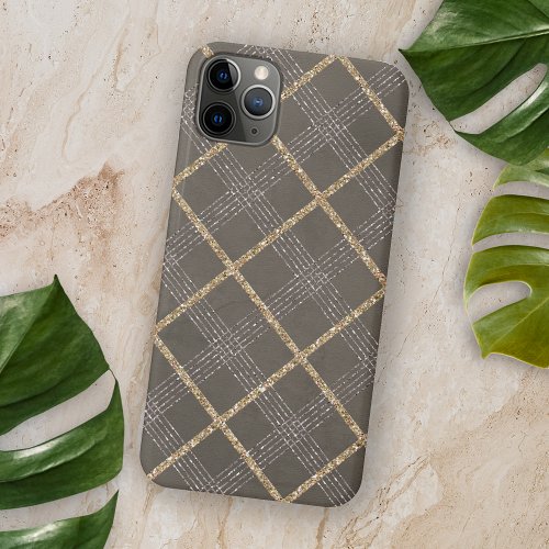 Chic Elegant Stylish Argyle Tartan Plaid Pattern iPhone 11 Pro Max Case