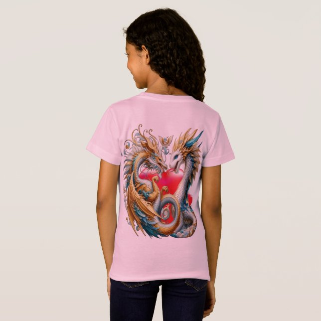 Chic Elegant Swirls in Gold, Silver, Blue, Yellow  T-Shirt (Back Full)