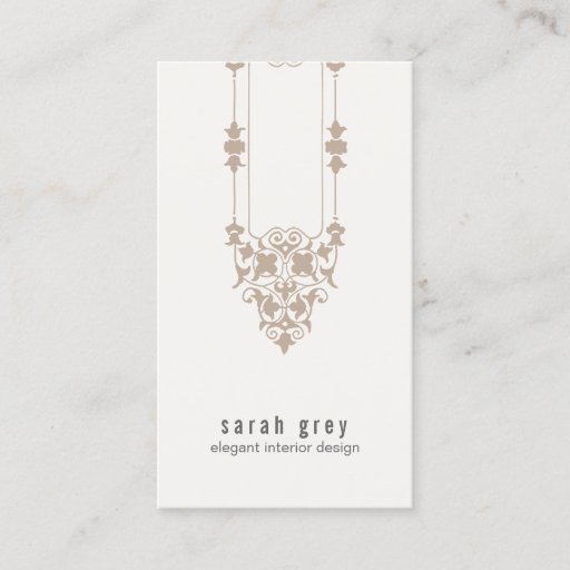 Customizable Elegant Vintage Motif Business Card
