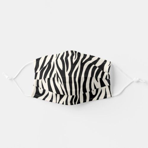 Chic Elegant Zebra Print Animal Nature Pattern Adult Cloth Face Mask