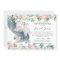 Chic Elephant Floral Virtual Baby Shower by Mail