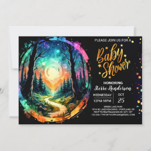 Chic Enchanted Adventure Awaits Baby Shower Invitation