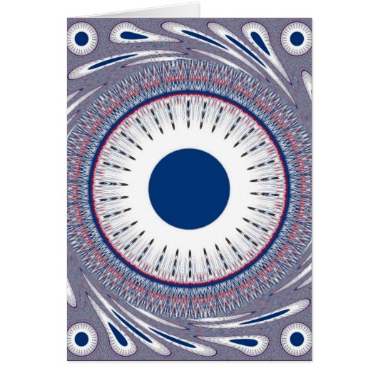 Chic Energetic Eye Design: A Mesmerizing Pattern Cards (Front)