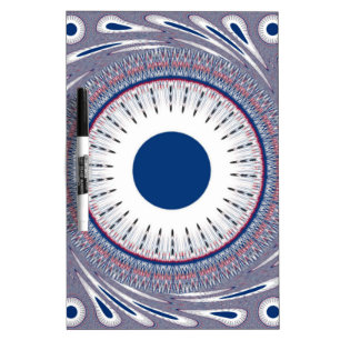 Chic Energetic Eye Design: A Mesmerizing Pattern Dry-Erase Board