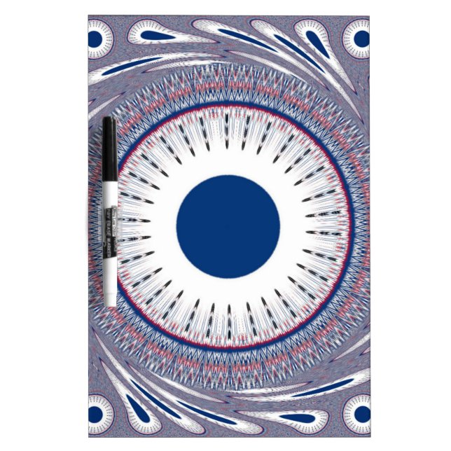 Chic Energetic Eye Design: A Mesmerizing Pattern Dry-Erase Board (Front)