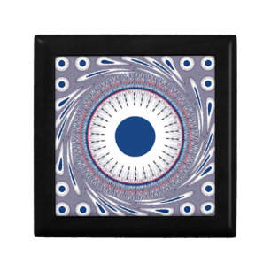Chic Energetic Eye Design: A Mesmerizing Pattern Keepsake Box