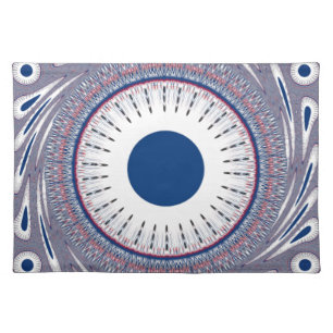 Chic Energetic Eye Design: A Mesmerizing Pattern Placemat