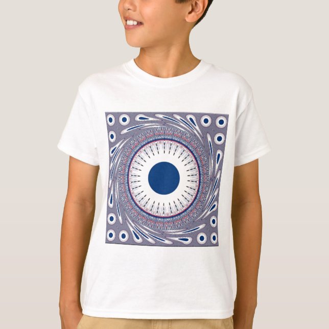 Chic Energetic Eye Design: A Mesmerizing Pattern T-Shirt (Front)