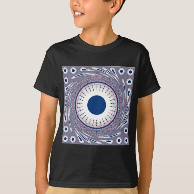 Chic Energetic Eye Design: A Mesmerizing Pattern T-Shirt (Front)