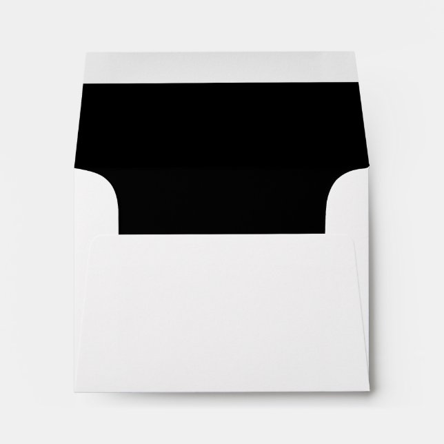 CHIC ENVELOPE_CLASSIC WHITE WITH BLACK INSIDE ENVELOPE (Back (Bottom))