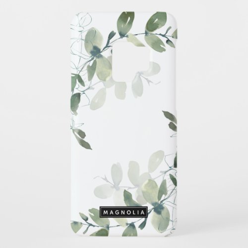 Chic Eucalyptus Monogram Case_Mate Samsung Galaxy S9 Case