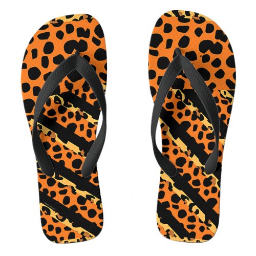 Chic Exotic  Animal Print Flip Flops