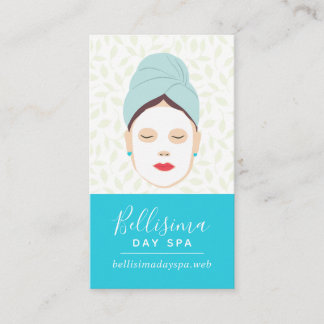 Chic Facial Spa Lady Business Card