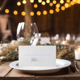 Chic Fall Barn Wedding Hashtag Place Card
