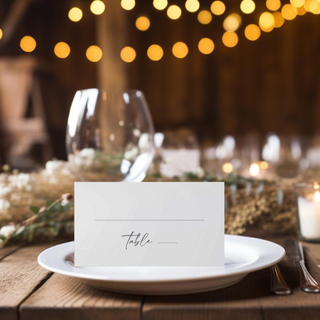 Chic Fall Barn | Wedding Hashtag  Place Card (Creator Uploaded)
