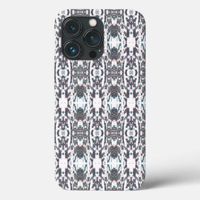 Chic Fall Ikat Pattern Print Phone Case (Back)