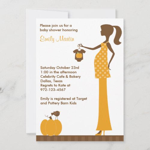 Chic Fall Mom-to-Be Invitations