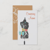Chic Fashion Accessory and Dress Boutique Business Card (Front/Back)