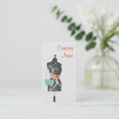 Chic Fashion Accessory and Dress Boutique Business Card (Standing Front)