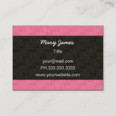 chic fashion boutique Business Cards (Back)