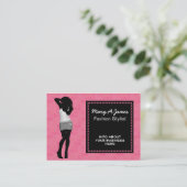 chic fashion boutique Business Cards (Standing Front)