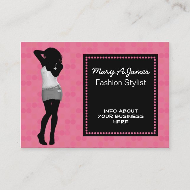 chic fashion boutique Business Cards (Front)