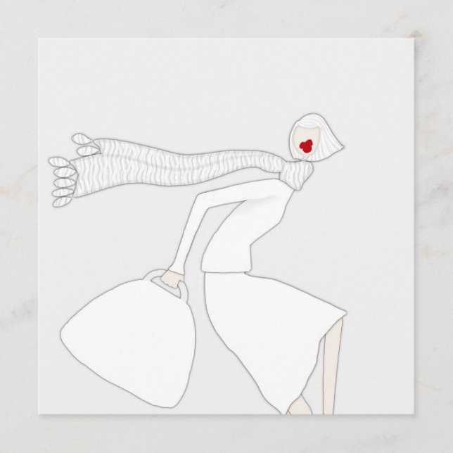 Chic Fashion Coloring Art Card Miss Wendy (Front)