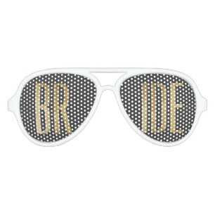 Chic Faux Gold Bride Sunglasses