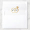 Chic Faux Gold Foil Monogram Wedding Rings