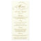 Chic Faux Gold Foil Party Menu Template - Ivory