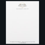 Chic Faux Gold Gemstone Jewelry Designer Letterhead<br><div class="desc">Coordinates with the Chic Faux Gold Gemstone Jewelry Designer Business Card Template by 1201AM. A chic and luxe design motif of a faux gold gemstone shape is anchored by bold black serif text for your name or business name on this designer letterhead template. © 1201AM CREATIVE</div>