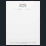 Chic Faux Gold Gemstone Jewelry Designer Letterhead<br><div class="desc">Coordinates with the Chic Faux Gold Gemstone Jewelry Designer Business Card Template by 1201AM. A chic and luxe design motif of a faux gold gemstone shape is anchored by bold black serif text for your name or business name on this designer letterhead template. © 1201AM CREATIVE</div>