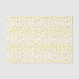 Chic faux gold glitter cheetah print monogram tissue paper