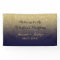 Chic faux gold glitter navy blue wedding