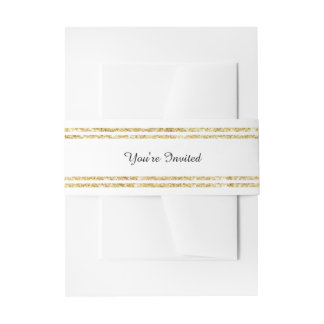 Chic Faux Gold Glitter Trim - Belly Band