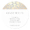 Chic Faux Gold Leaf Circle Pattern Stickers