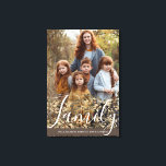 Chic Faux Golden Glitter Foliage Full Photo Canvas Print<br><div class="desc">Elegant Chic Faux Golden Glitter Foliage Frame with your family,  couple or friend beloved Full Photo Canvas Print.</div>